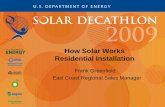 How Solar Works: Residential Installation · How Solar Works Residential Installation ... (shading from trees, ... Enjoy the Benefits of Solar Power