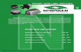 ROTAR - Springer Wind Technologies · ROTAR N t $IFTUFS3PBE:VMFF '- t t'BY ... The rotary limit switch is used to control the movement of industrial machinery.
