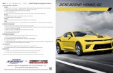 2018 825HP Yenko Camaro Brochure - fs.ebait.biz · In 1969, the muscle car wars were in full swing, with GM, Ford and Chrysler each developing their own big-block powered performance