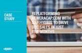 CASE REPLATFORMING NEWERACAP.COM WITH SAP …€¦ · and Rollout phases of the eCommerce site. Perhaps most importantly, ... SAP Hybris was chosen for its robust targeting and personalization