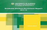 Graduate Student Enrolment Report · 2018-03-09 · process more applicants within the shared system, there has been a marked increase in observable applications, ... Doctoral enrolment