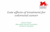 Late effects of treatment for colorectal cancer Day... · Late effects of treatment for colorectal cancer ... inflammatory bowel disease coeliac disease ... diagnosis. ‡ If symptoms