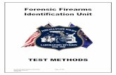 Forensic Firearms Identification Unit - IN.gov · The Forensic Firearms Identification Unit ... Scope: This method is used for the initial examination and ... Do the percussion nipples