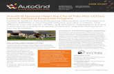 AutoGrid Systems Helps the City of Palo Alto Utilities ... Systems Helps the City of Palo Alto Utilities Launch Demand Response Program AutoGrid Systems’ Demand ... The City of Palo
