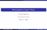 Neurocognitive Graph Theory - Amazon S3 · Neurocognitive Graph Theory Joshua Vogelstein Johns Hopkins University March 3, 2009 Joshua Vogelstein (JHU) Neurocognitive Graph Theory