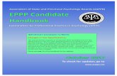 Association of State and Provincial Psychology Boards … · EPPP Candidate Handbook © October 2017 Association of State and Provincial Psychology Boards ... Association of State