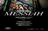HANDEL - qso.com.au · with gospel and R&B performers, Handel’s Messiah: A Soulful Celebration. Or the Carolina Ballet’s dance adaptation. Messiah, it seems, has something for