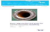 Basic approaches and goals for crevice corrosion modelling · Espoo 11.5.2015 Author. RESEARCH REPORT VTT-R-02078-15 3 (49) ... corrosion, crevice corrosion, intergranular corrosion,