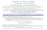 Bowl-A-thon 2016 TOUR-A-THON Important 2016 TOUR-A-THON Important Information Mercy High Schoolâ€™s