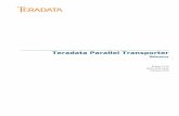 Teradata Parallel Transporter Reference · Symantec, NetBackup, ... To maintain the quality of our products and services, ... Teradata Parallel Transporter Reference 11