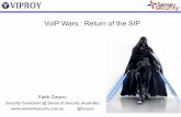 VoIP Wars: Return of the SIP - DEF CON Wars : Return of the SIP Fatih Özavc ... NGN – Next Generation Network – Forget TDM and PSTN – SIP, H.248 / Megaco, RTP, MSAN/MGW