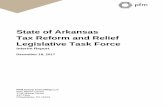 State of Arkansas Tax Reform and Relief Legislative Task Force Attachments/109/131... · Tax Reform and Relief . Legislative Task Force Interim Report. ... 2012 ... State Processes