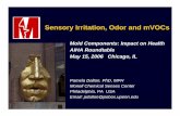 Sensory Irritation, Odor and mVOCs · Sensory Irritation, Odor and mVOCs Pamela Dalton, ... sensations can be localized to one nostril or one eye. ... Dalton 205.ppt [Read-Only]