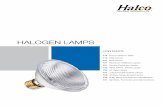 HALOGEN LAMPS - Halco  · PDF fileMR8, MR11, MR16 Lamps JC Type Lamps J Type Double Ended Lamps ... HALOGEN LAMPS Halo Ligting Tenologies 864 aloligtingom