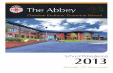 Christian Brothers’ Grammar School - Abbey CBS Prizegiving 111113.pdfVint James St.Ronan's Primary School The Abbey 3. Abbey Christian Brothers’ Grammar School Staff 2013 - 2014