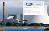 Balancing energy and environmental demands - TÜV SÜD · Balancing energy and environmental demands ... 4 5 Solutions for safe, ... conventional power plant solutions