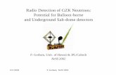 Radio Detection of GZK Neutrinos: Potential for Balloon ...pieth/proj/shower/gorham_fri_astrocosmo.pdf · Radio Detection of GZK Neutrinos: Potential for Balloon -borne ... natural