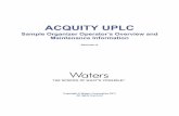 ACQUITY UPLC Sample Organizer Operator’s Overview …€¦ · Z drive Y shuttle Rotary tray Sample organizer Sample manager. Preparing for operation 5 Preparing for operation ...