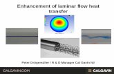 Enhancement of laminar flow heat transfer - HexagHTRI Xchanger Suite, Aspentech EDR, CFX for CFD ... dimensionless heat transfer coefficient 1 10 100 10 100 1000 10000 Re[-] ... 94.5