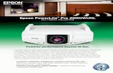 Epson PowerLite Pro Z8000WUNL · and reliability in mind, Epson projectors enhance communication and ... boardroom-ready business ... electrostatic air filter The PowerLite Pro Z8000WUNL