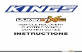 VEHICLE RECOVERY ELECTRIC WINCH DOMIN8R … manuals/All manuals/FSWI... · • Do not attach tow hooks to winch mounting apparatus. ... The first winch use should be a familiarization