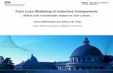 Core Loss Modeling of Inductive Components - psma.com · Core Loss Modeling of Inductive Components ... Core Losses under DC Bias Condition Model Derivation (1) : Motivation How could