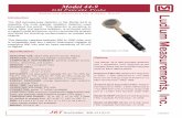 GM Pancake Probe - JRT Associatesjrtassociates.com/pdfs/44-9.pdf · Radiation Detection for a Safer World 1/24/2011 Specifications INDICATED USE: alpha beta gamma survey; frisking