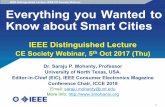 IEEE Distinguished Lecture. IEEE CE Society Webinar. … · 2017-10-10 · IEEE Distinguished Lecture. IEEE CE Society Webinar. 1 EverythingyouWantedto KnowaboutSmartCities IEEE Distinguished