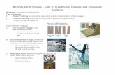 Regents Earth Science –Unit 9: Weathering, Erosion, and Depositioneisenbergses.weebly.com/uploads/1/0/2/7/102779722/... · 2017-03-29 · Regents Earth Science –Unit 9: Weathering,