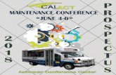 CALACT RP MAINTENANCE CONFERENCE OS JUNE 4-6 - CALACT... · 2017 Maintenance CONFERENCE & EXPO REGISTRATION INFO Where? Register on our website at When? Register by May 30th, 2018