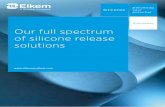 your potential Silcolease Our full spectrum of silicone … 10 11 Elkem Silicones Solventless Thermal Solutions Silcolease® OPTIMA 01 Solventless Thermal range Our full spectrum of