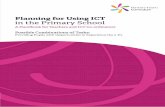 Planning for Using ICT in the Primary School - Curriculum · Using ICT: Curriculum ... • to help you develop ideas for your own classroom activities; and ... Planning for Using