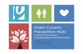 Marin County Prevention Hub - Marin Health and Human ... · Marin County Prevention Hub: ... incubator for new ideas. The Marin County Prevention Hub The ... • Project Planning