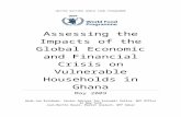 Financial crisis - United Nations Global Pulse · Web viewAssessing the Impacts of the Global Economic and Financial Crisis on Vulnerable Households in Ghana May 2009 Henk-Jan Brinkman,