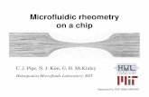 Microfluidic rheometry on a chip - Rheosense Inc.rheosense.com/pdf/AERC_CJP.pdf · Microfluidic rheometry on a chip C. J. Pipe, N. J. Kim, G. H. McKinley Hatsopoulos Microfluids Laboratory,