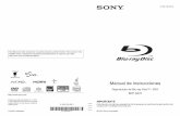 Manual de instrucciones - Sony eSupport · Manual de instrucciones Reproductor de Blu-ray Disc™ / DVD ... es capaz de mantener indefinidamente en la pantalla del televisor imágenes