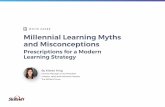 Skillsoft Millennial Learning Myths and PAPER Millennial Learning ... research reveals that millennial values vary less from those ... White aper Millennial Learning Myths and Misconceptions.