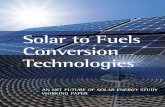Solar to Fuels Conversion Technologies - MIT Energy … · 2016-07-01 · Solar to Fuels Conversion Technologies ... A ﬁ gure-of-merit for the storage of electrical energy generated