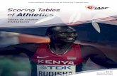 Tables de cotation d’Athlétisme - Real Federación ... · Karim Ibrahim (MAS), Asia* * Area Group Representatives . IAAF SCORING TABLES OF ATHLETICS / IAAF TABLES DE COTATION D’ATHLETISME