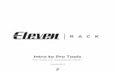 Intro to Pro Tools - Digidesignakmedia.digidesign.com/support/docs/Eleven_Rack_PTLE_Intro_v801... · off or muted. Headphones LR ... Rig Volume tab ... 8 Intro to Pro Tools Record