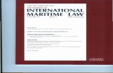 THE JOURNAL OF INTERNATIONAL MARITIME LAW - … of international maritime law/nr.1... · THE JOURNAL OF INTERNATIONAL MARITIME LAW ... The new German Act on the Reform of Maritime