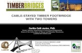 CABLE-STAYED TIMBER FOOTBRIDGE WITH TWO …€¦ · CABLE-STAYED TIMBER ... The cable-stayed footbridge wood shows the feasibility of using wood ... Evaluation after 5 years of foot