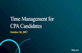 Time Management for CPA Candidates - Wiley EL · Wiley Director of Curriculum, ... •2 Multiple Choice Question (MCQ) testlets ... Time Management for CPA Candidates 30