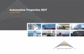 Automotive Properties REIT storyboard · Sept. 2016 offering: ~77% institutional Feb. 2017 ... REPRESENTING 6.7% OF 2016 GDP, ... • Fund acquisition program / expand presence in