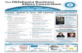 The Oklahoma Business Ethics · PDF fileThe Oklahoma Business Ethics Consortium I. Welcome Kudos ... Hank FM 99.7 (Classic country ... Contact Lynda Mobley with ONEGAS Foundation at