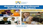 Annual APS Enrollment Projections Report - … APS Enrollment Projections Report ecember 2016 2 The projected enrollment for school year 2017-18 is 27,197 students, which is a gain