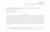 African Regional Trade Agreements and Intra-African … dismantled barriers to trade; hence, intra-regional trade is ... this period did not substantially improve ... Trade Agreements
