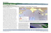 Indian Ocean Earthquake Triggers Deadly Tsunami tsunami that lashed coasts around the Indian Ocean on December 26, 2004. The large tsunami waves were generated by a magnitude 9.0 earthquake