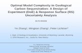 Optimal Model Complexity in Geological Carbon ... Library/Events/2016/fy16 cs rd/Thur... · Uncertainty Analysis ... • What is the conceptual model uncertainty in CO 2 modeling?