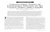 F *prI Conservation Status of Freshwater Mussels of the … · 2015-07-06 · Conservation Status of Freshwater Mussels of the United States and Canada ... and populations of nonindigenous